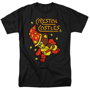 AN OFFCIALLY LICENSED ATARI CRYSTAL BEAR MEN'S REGULAR FIT T-SHIRT BLACK