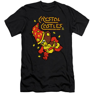 AN OFFCIALLY LICENSED ATARI CRYSTAL BEAR MEN'S PREMIUM SLIM FIT T-SHIRT BLACK