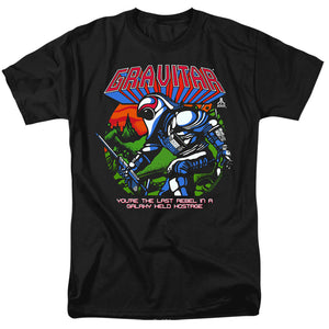 AN OFFCIALLY LICENSED ATARI LAST REBEL MEN'S REGULAR FIT T-SHIRT BLACK