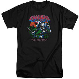 AN OFFCIALLY LICENSED ATARI LAST REBEL MEN'S TALL FIT T-SHIRT BLACK