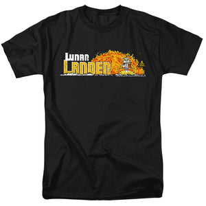 AN OFFCIALLY LICENSED ATARI LUNAR MARQUEE MEN'S REGULAR FIT T-SHIRT BLACK