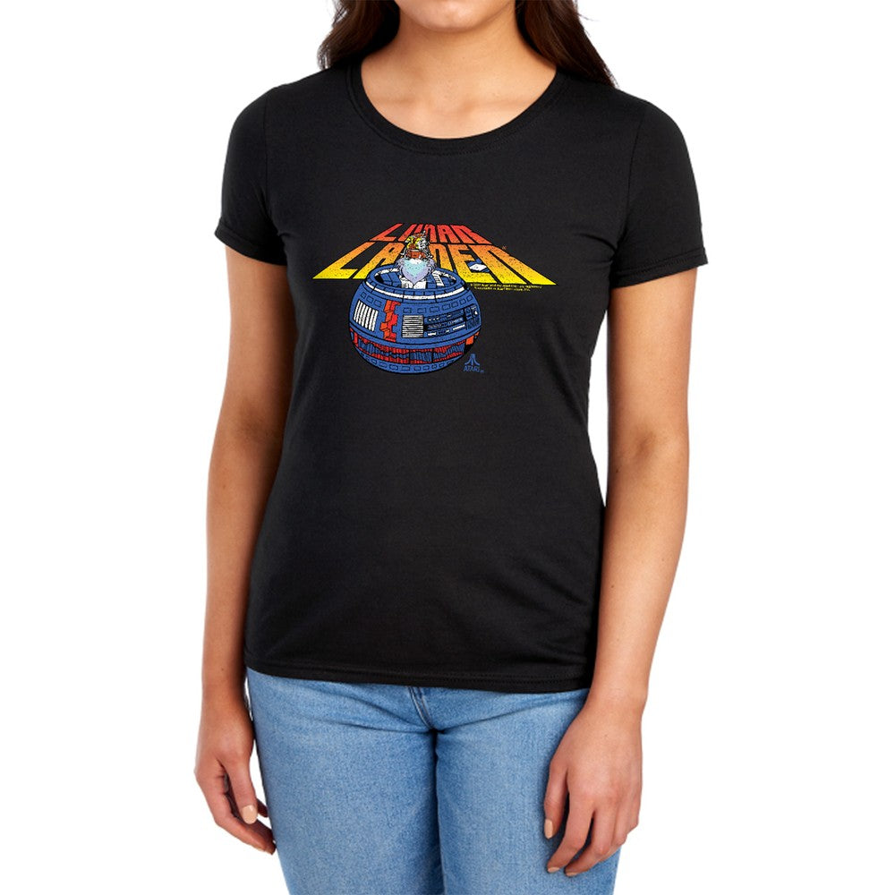 Atari Lunar Globe Licensed Women's T-Shirt Regular Fit SM-2X