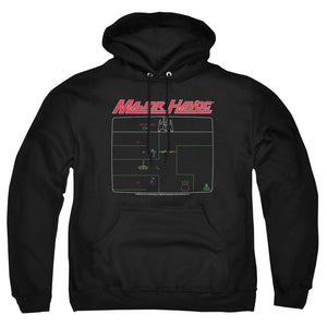 AN OFFCIALLY LICENSED ATARI MAJOR HAVOC SCREEN ADULT UNISEX PULLOVER HOODIE BLACK