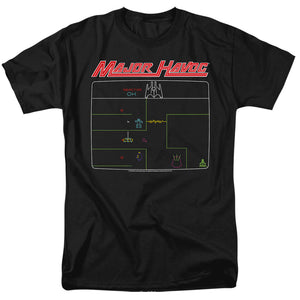 AN OFFCIALLY LICENSED ATARI MAJOR HAVOC SCREEN MEN'S REGULAR FIT T-SHIRT BLACK