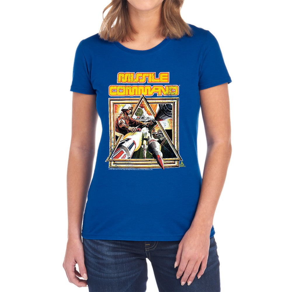 Atari Missle Commander Licensed Women's T-Shirt Regular Fit SM-2X