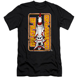 AN OFFCIALLY LICENSED ATARI MISSILE MEN'S PREMIUM SLIM FIT T-SHIRT BLACK