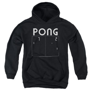 AN OFFCIALLY LICENSED ATARI PONG SCREEN YOUTH HOODIE BLACK