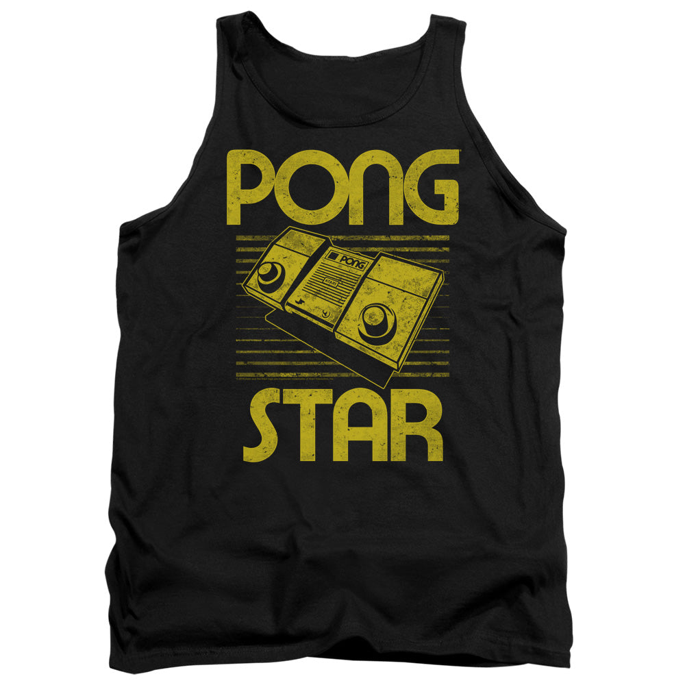 AN OFFCIALLY LICENSED ATARI STAR ADULT UNISEX TANK TOP BLACK