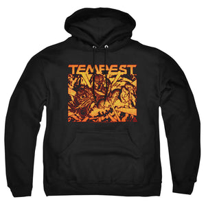 AN OFFCIALLY LICENSED ATARI DEMON REACH ADULT UNISEX PULLOVER HOODIE BLACK