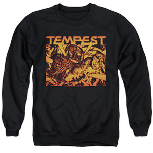 AN OFFCIALLY LICENSED ATARI DEMON REACH ADULT UNISEX CREWNECK SWEATSHIRT BLACK