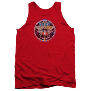 AN OFFCIALLY LICENSED ATARI YARS REVENGE PATCH ADULT UNISEX TANK TOP RED