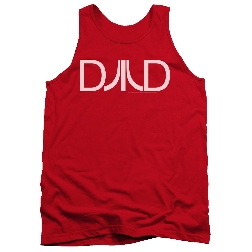 AN OFFCIALLY LICENSED ATARI DAD ADULT UNISEX TANK TOP RED