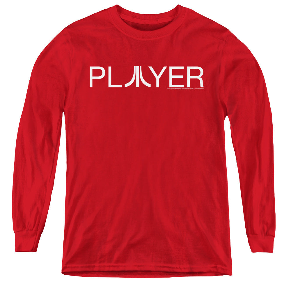 Atari Player Licensed Youth Long Sleeve T-Shirt (Ages 8-12) SM-XL