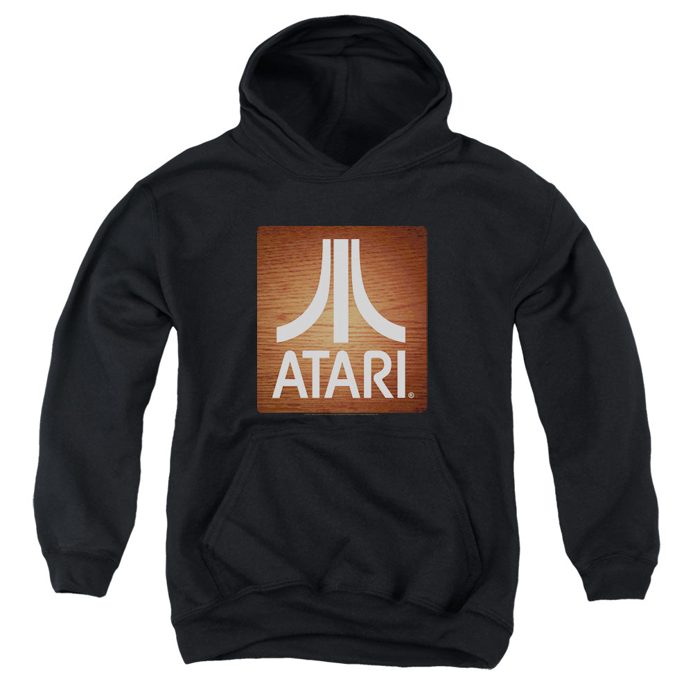 AN OFFCIALLY LICENSED ATARI CLASSIC WOOD SQUARE YOUTH HOODIE BLACK