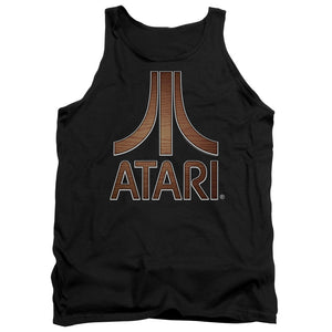 AN OFFCIALLY LICENSED ATARI CLASSIC WOOD EMBLEM ADULT UNISEX TANK TOP BLACK