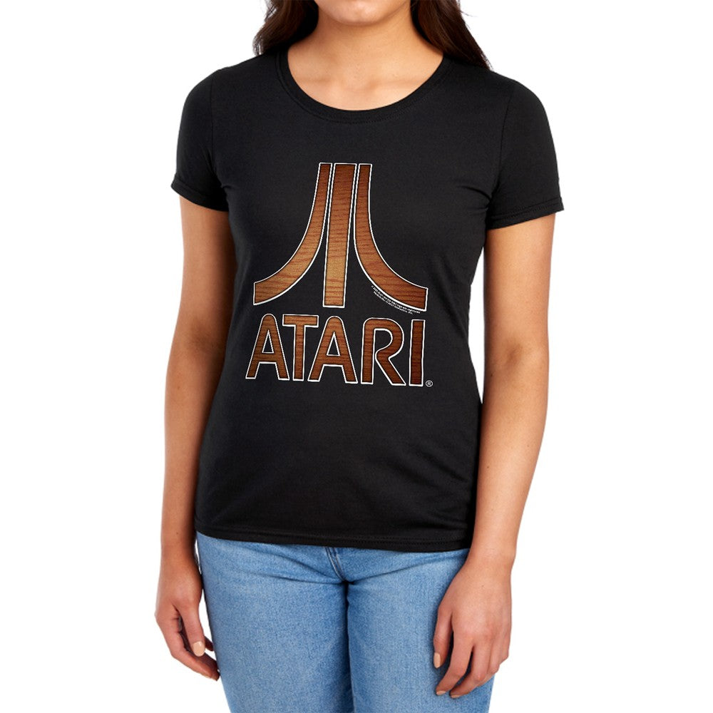 Atari Classic Wood Emblem Licensed Women's T-Shirt Regular Fit SM-2X