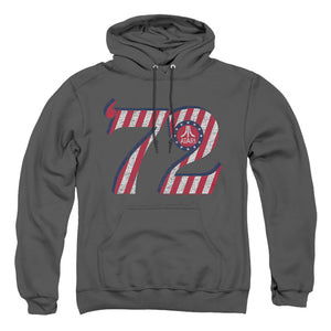 AN OFFCIALLY LICENSED ATARI ATARI 72 ADULT UNISEX PULLOVER HOODIE CHARCOAL