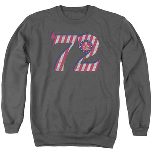 AN OFFCIALLY LICENSED ATARI ATARI 72 ADULT UNISEX CREWNECK SWEATSHIRT CHARCOAL