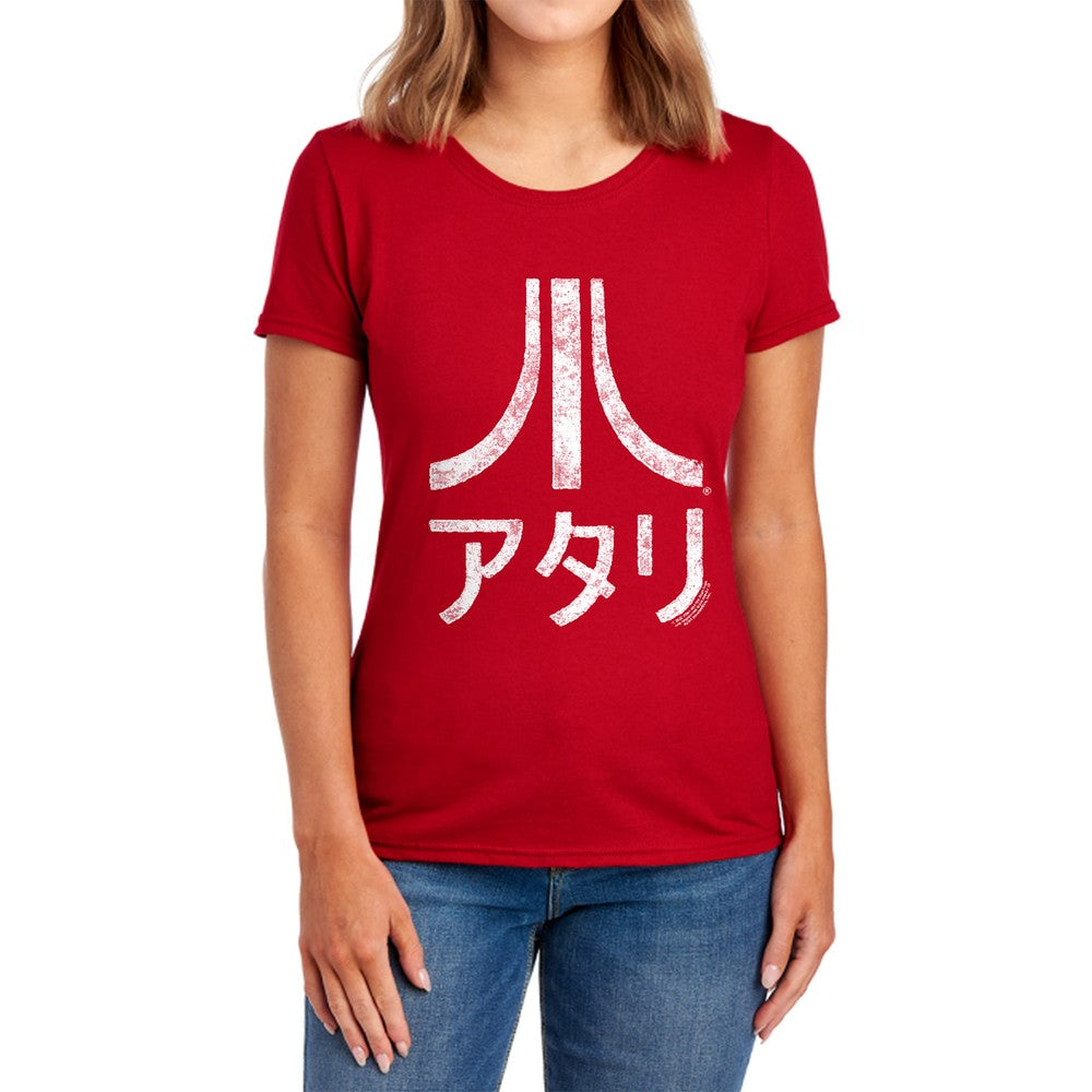 Atari Rough Kanji Licensed Women's T-Shirt Regular Fit SM-2X