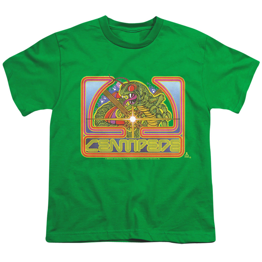 Atari Centipede Green Licensed Kid's T-Shirt (Ages 4-7) XS-XL
