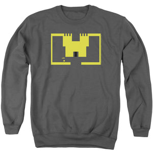 AN OFFCIALLY LICENSED ATARI ADVENTURE SCREEN ART ADULT UNISEX CREWNECK SWEATSHIRT CHARCOAL