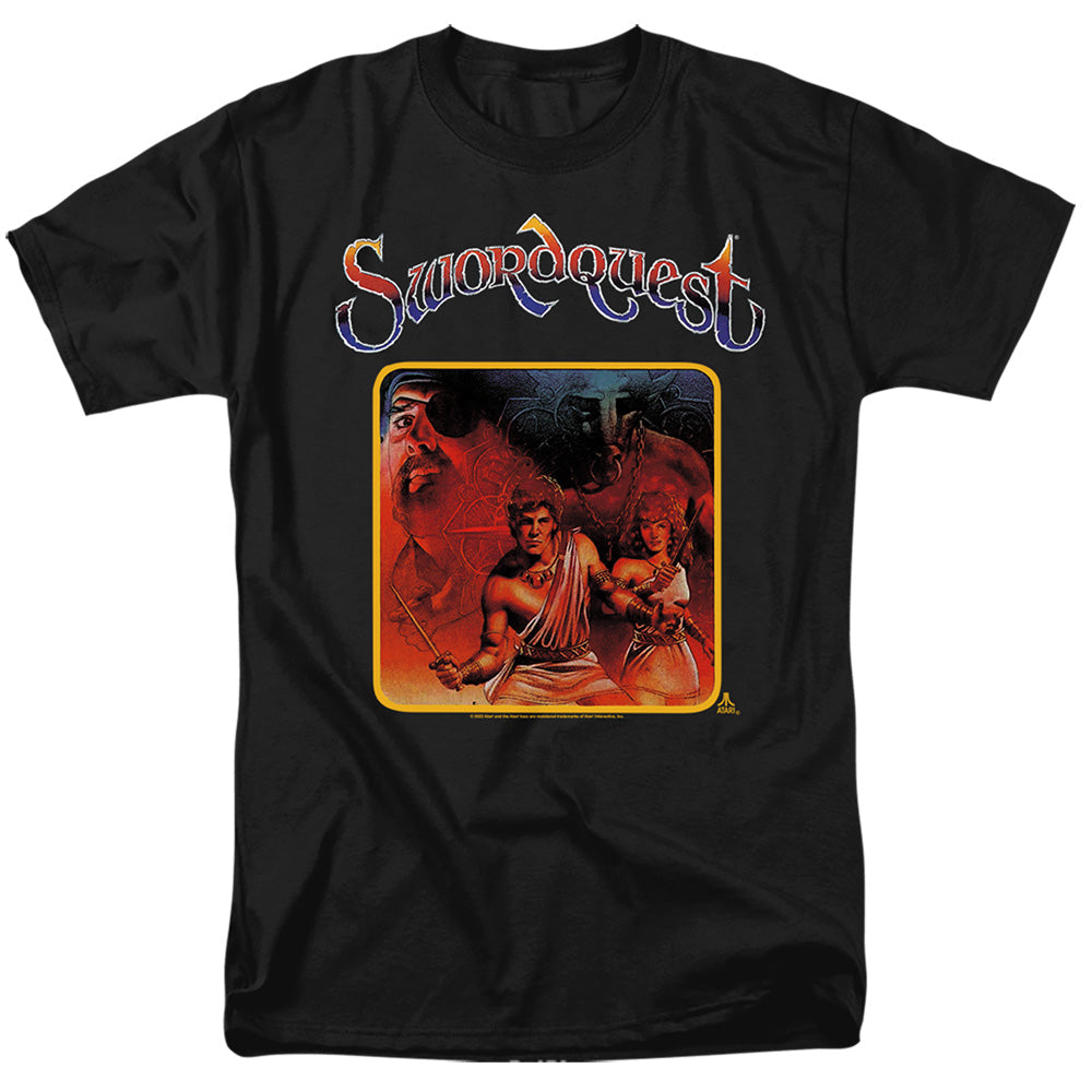 Atari Swordquest Licensed Adult Unisex T-Shirt Regular Fit Tee SM-6X
