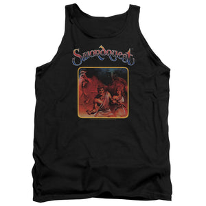 AN OFFCIALLY LICENSED ATARI SWORDQUEST ADULT UNISEX TANK TOP BLACK