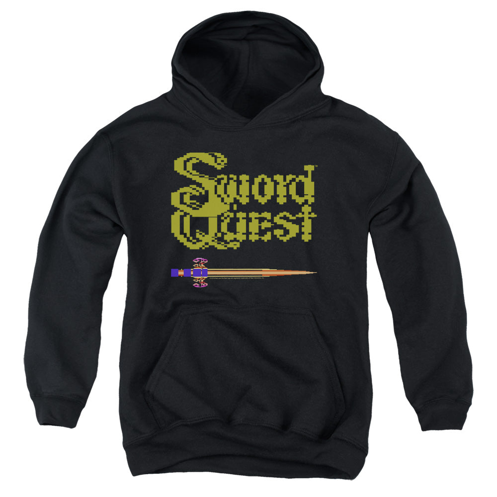 AN OFFCIALLY LICENSED ATARI 8 BIT SWORD YOUTH HOODIE BLACK