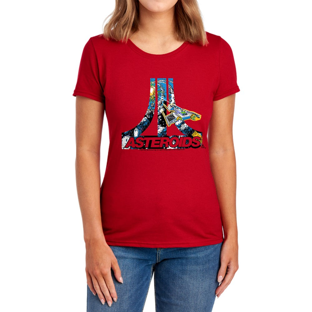 Atari Asteroids Atari Licensed Women's T-Shirt Regular Fit SM-2X