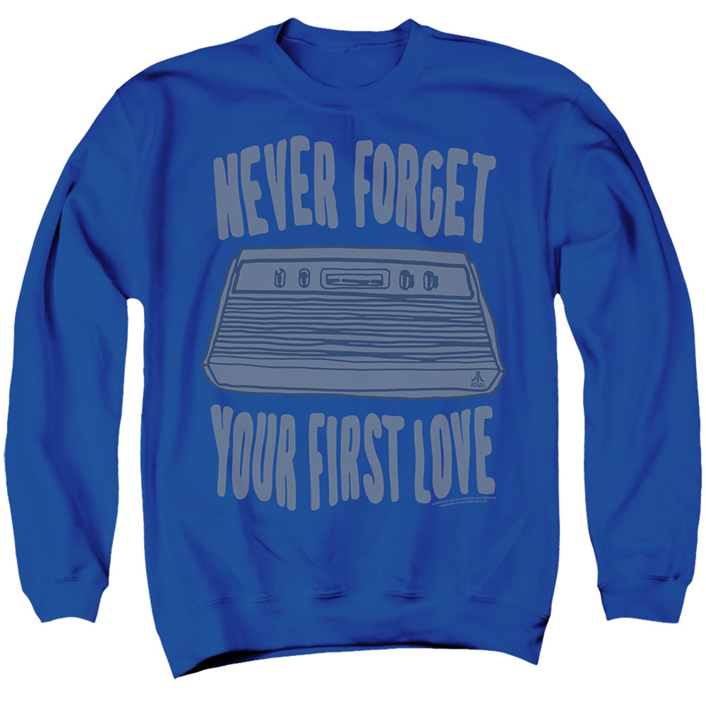 AN OFFCIALLY LICENSED ATARI THE ATARI 2600 ADULT UNISEX CREWNECK SWEATSHIRT ROYAL