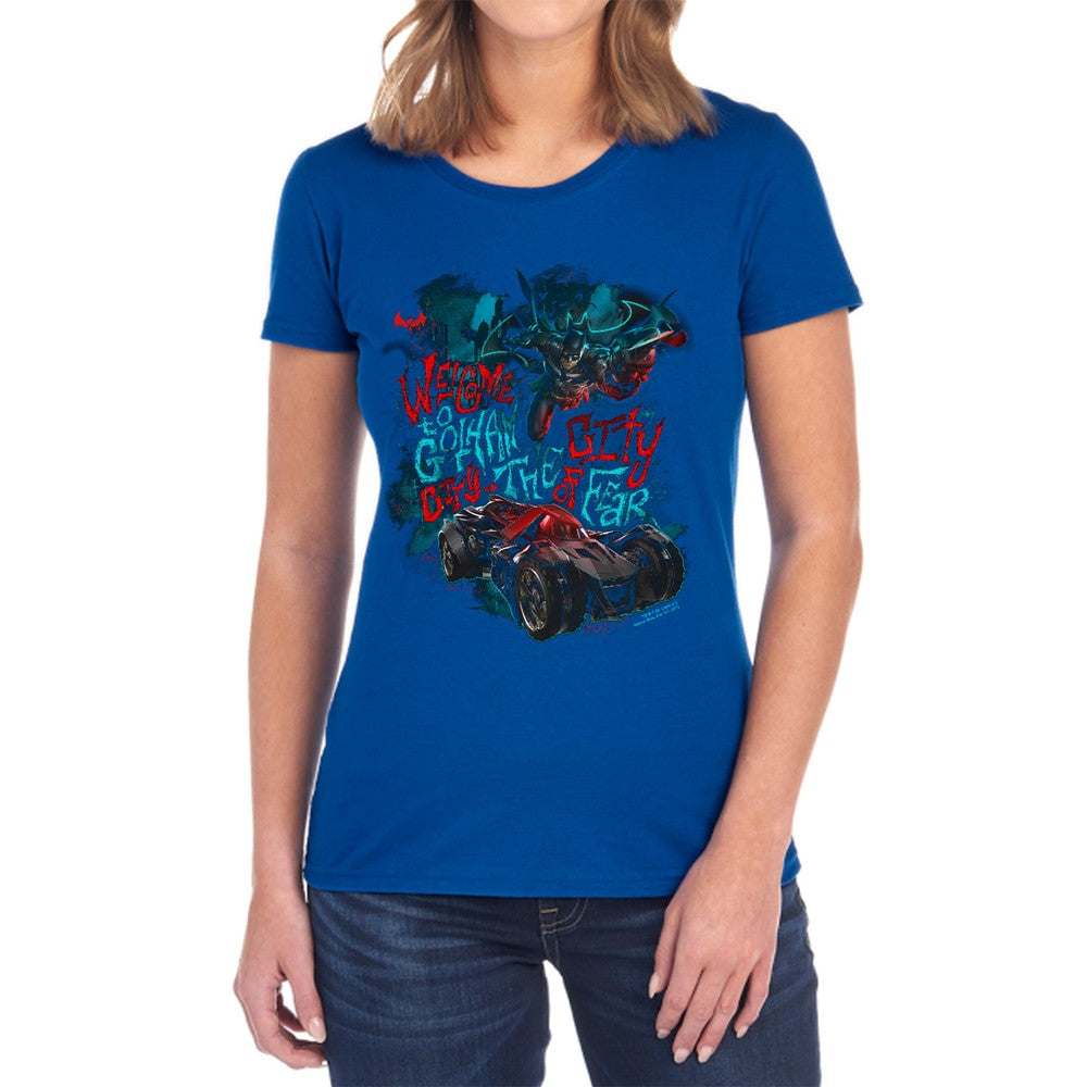 Batman Arkham Knight City Of Fear Licensed Women's T-Shirt Regular Fit SM-2X
