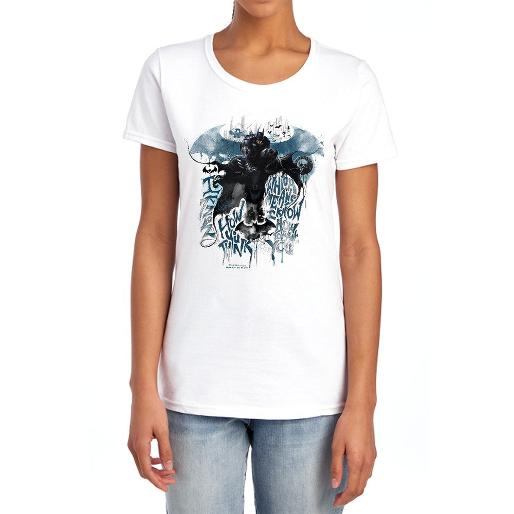 Batman Arkham Knight I Know Licensed Women's T-Shirt Regular Fit SM-2X