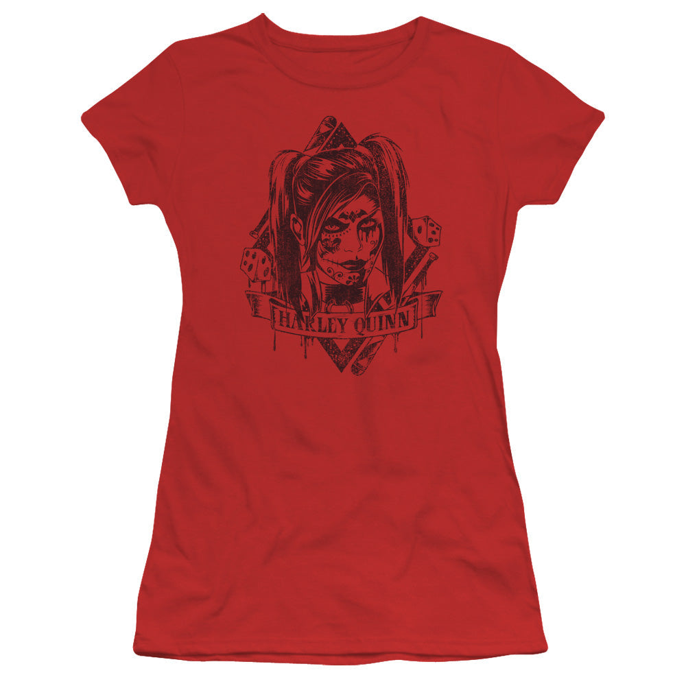Batman Arkham Knight Diamond Licensed Women's T-Shirt Juniors SM