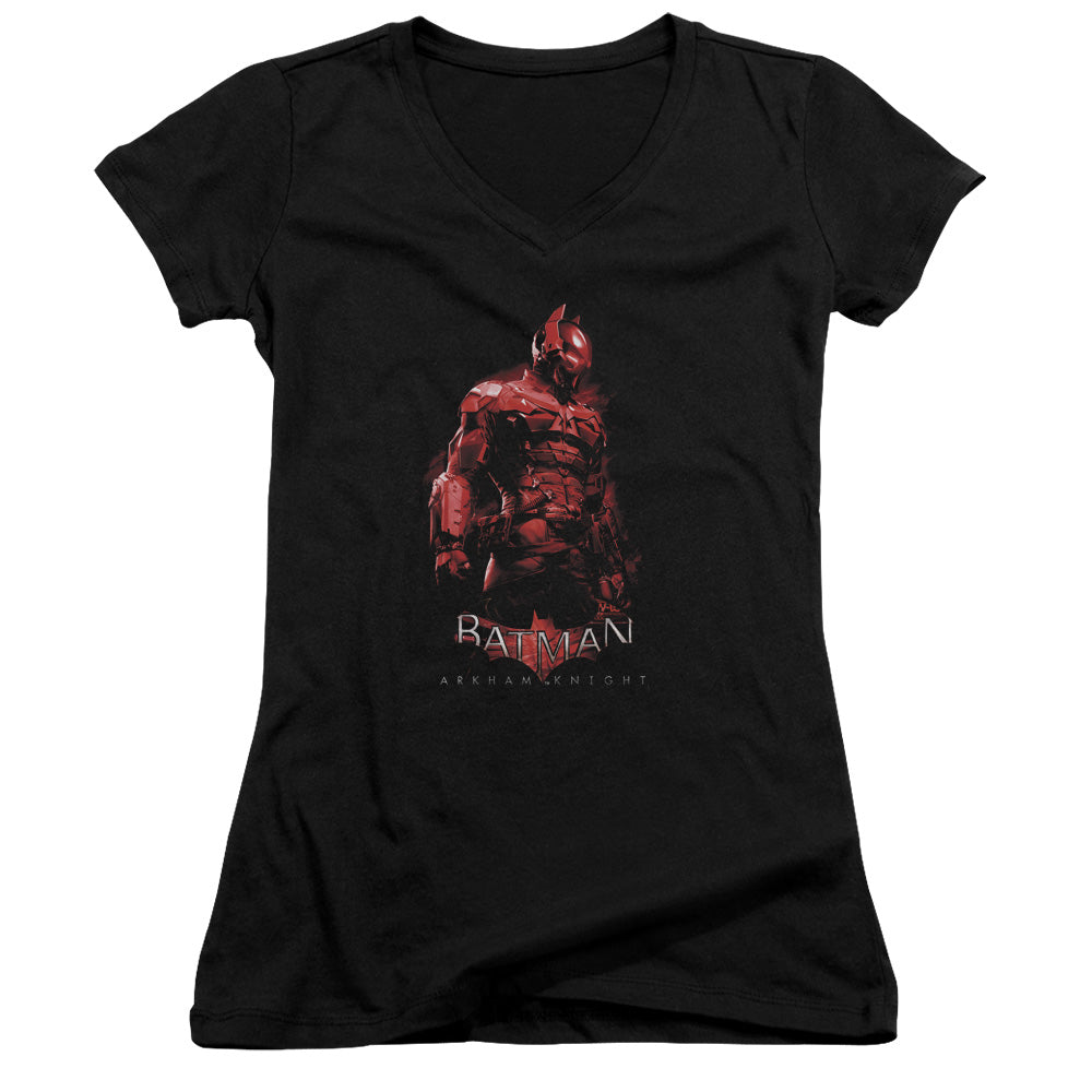 Batman Arkham Knight Knight Licensed Women's T-Shirt Juniors V-Neck SM