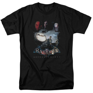 AN OFFCIALLY LICENSED BATMAN ARKHAM KNIGHT VILLAIN STORM MEN'S REGULAR FIT T-SHIRT BLACK