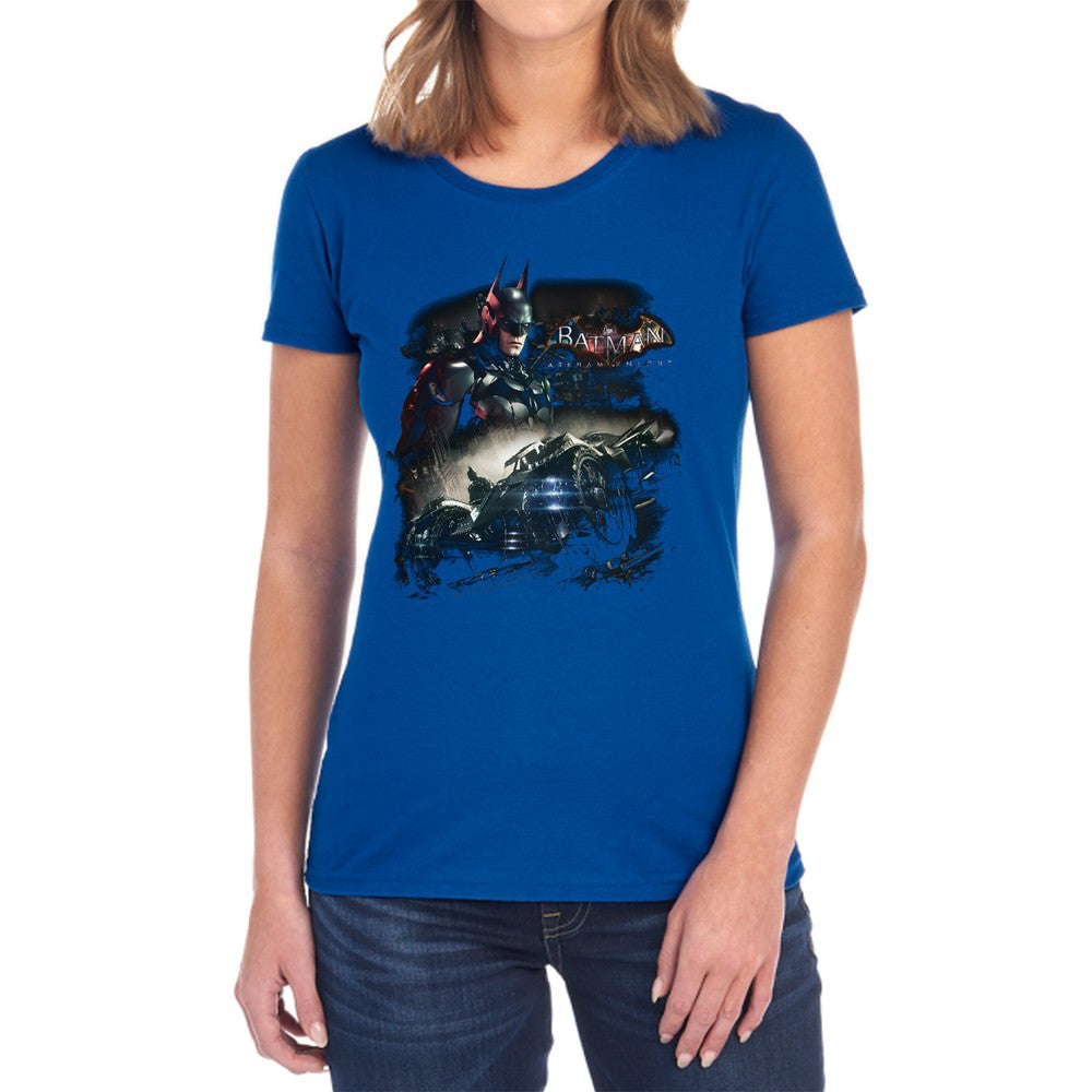 Batman Arkham Knight Knight Rider Licensed Women's T-Shirt Regular Fit SM-2X