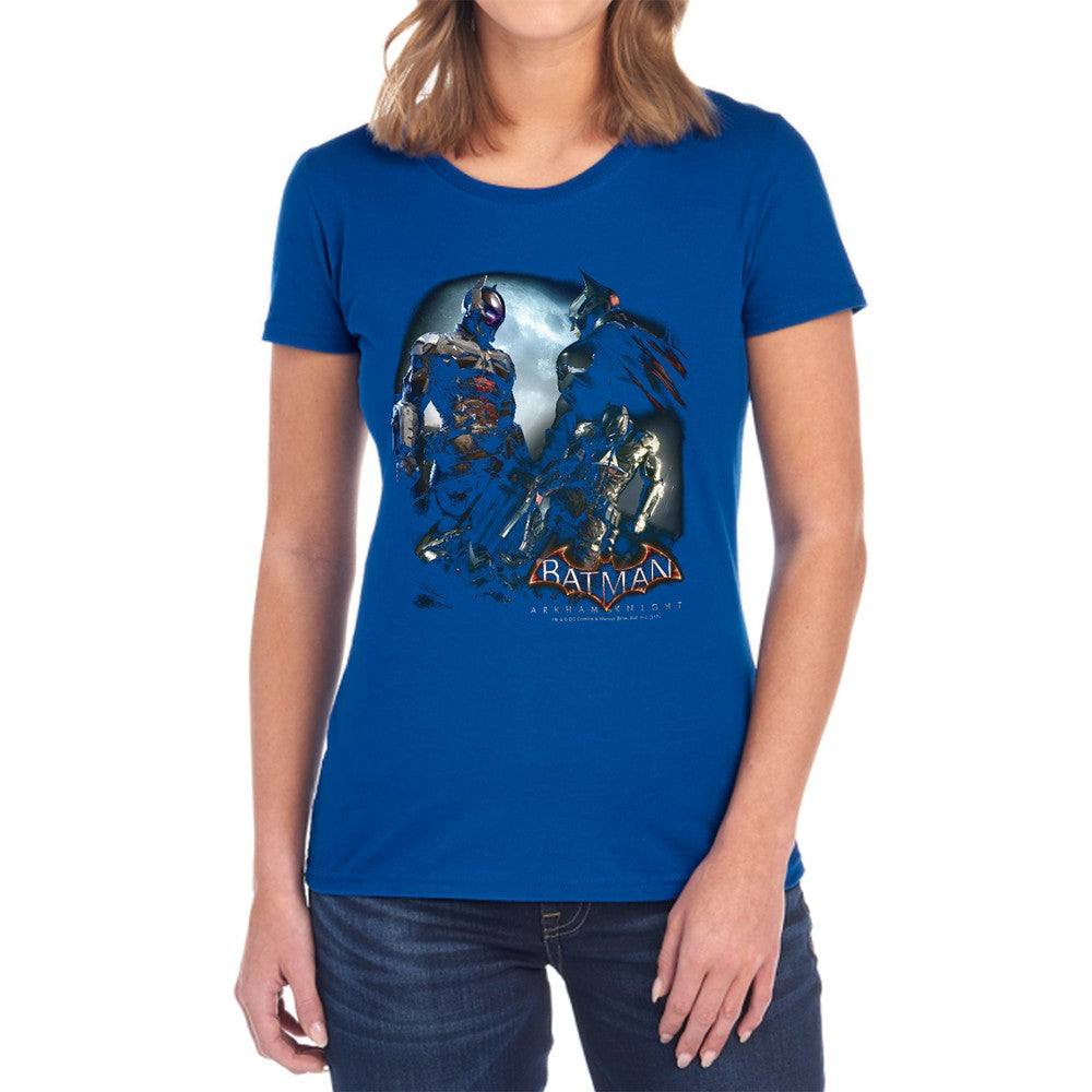Batman Arkham Knight Face Off Licensed Women's T-Shirt Regular Fit SM-2X