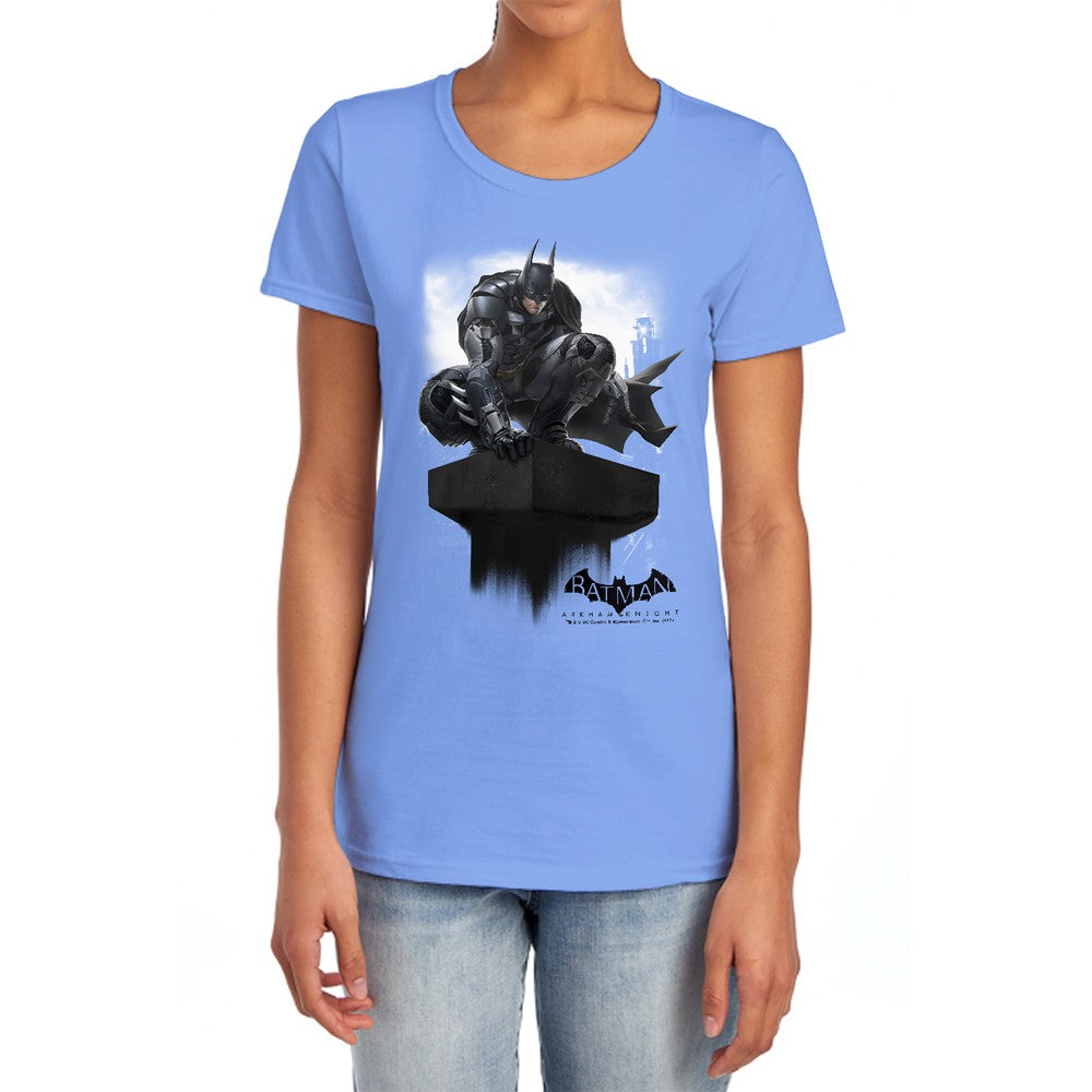 Batman Arkham Knight Perched Licensed Women's T-Shirt Regular Fit SM-2X