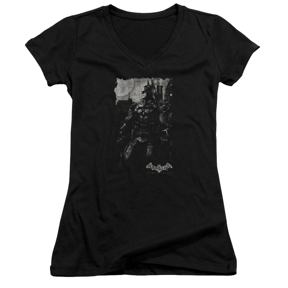 Batman Arkham Knight Bat Brood Licensed Women's T-Shirt Juniors V-Neck SM