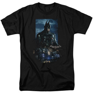 AN OFFCIALLY LICENSED BATMAN ARKHAM KNIGHT BATMOBILE MEN'S REGULAR FIT T-SHIRT BLACK