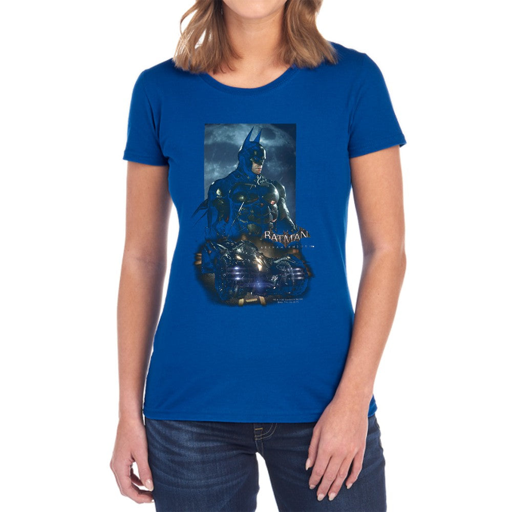 Batman Arkham Knight Batmobile Licensed Women's T-Shirt Regular Fit SM-2X