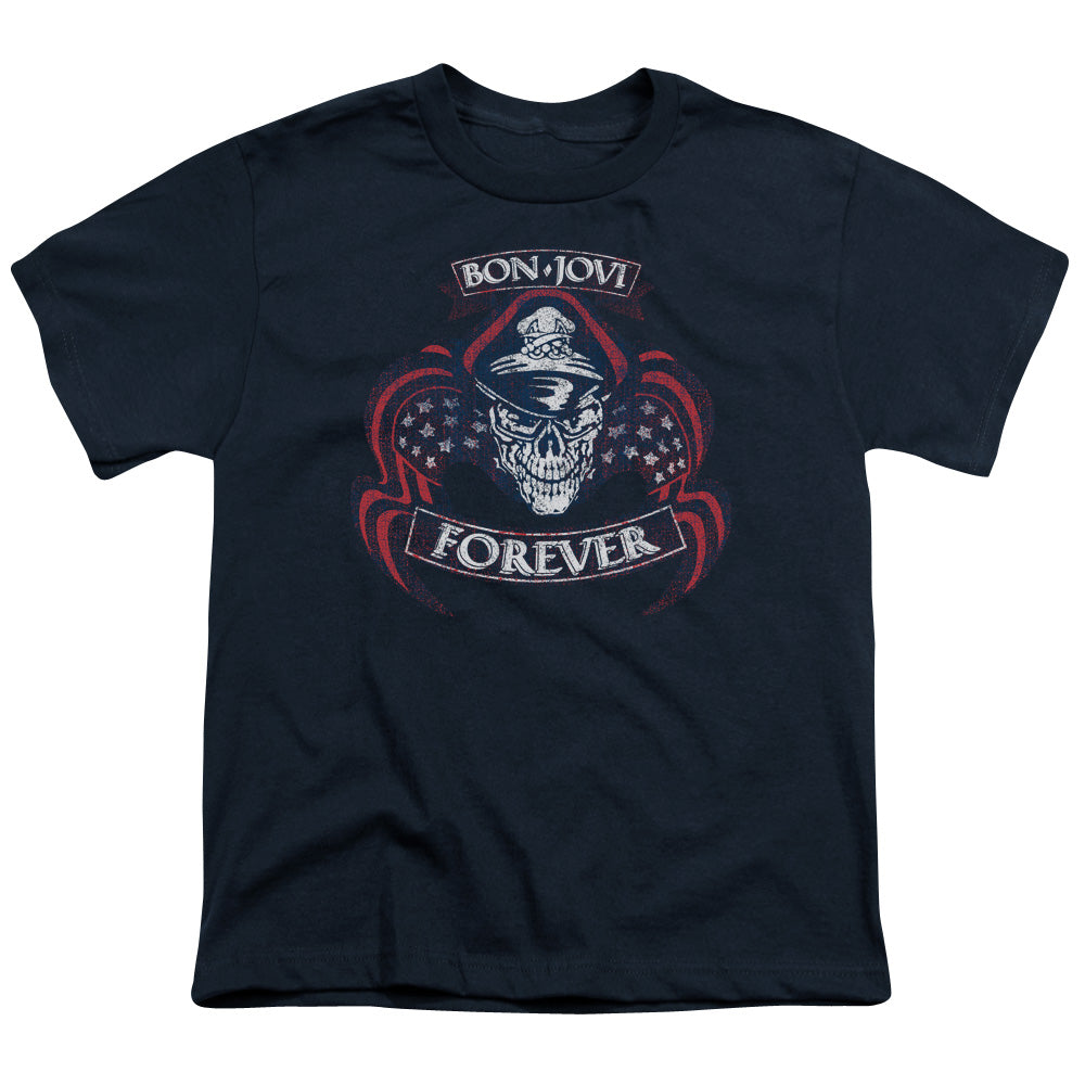 Bon Jovi Forever Skull Licensed Kid's T-Shirt (Ages 4-7) XS-XL
