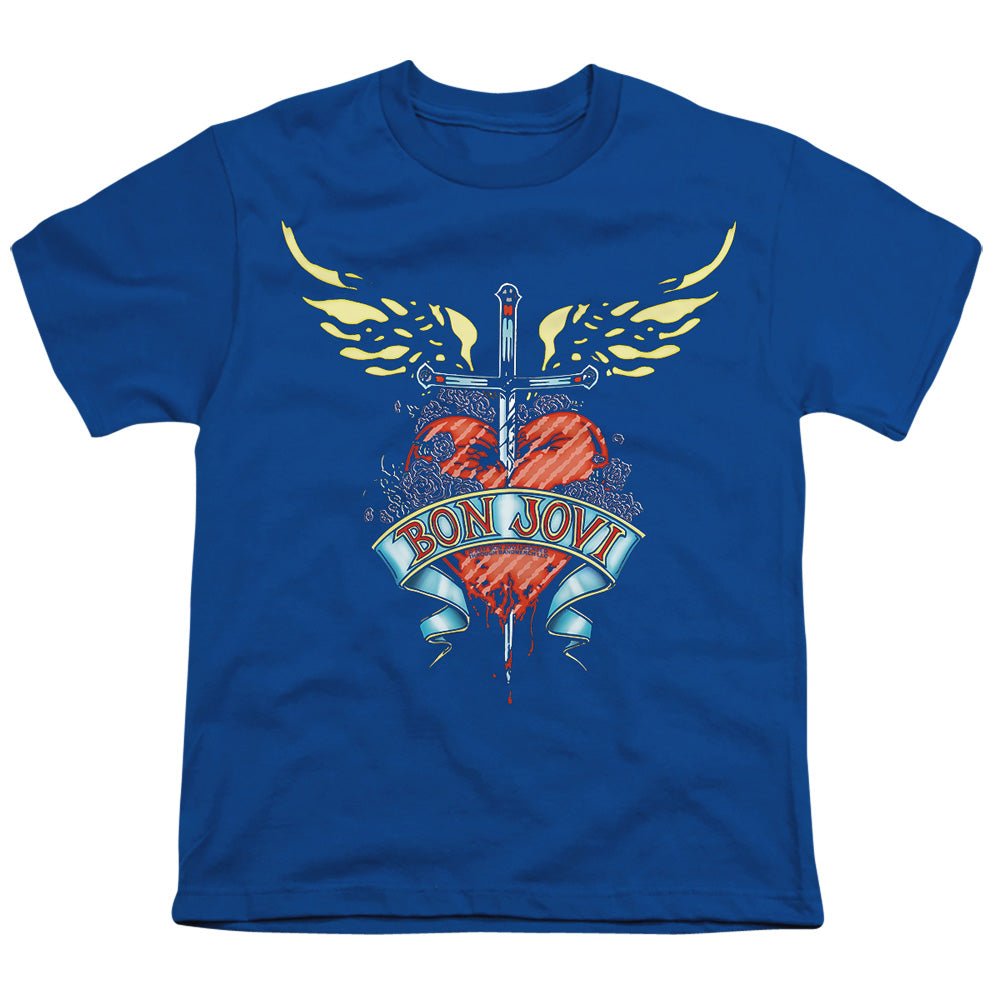 Bon Jovi Daggered Licensed Kid's T-Shirt (Ages 4-7) XS-XL