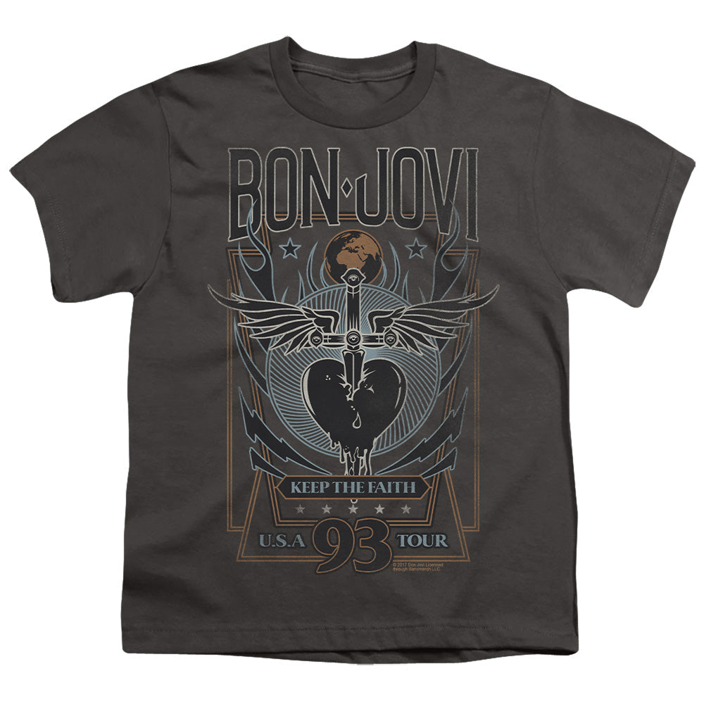 Bon Jovi Keep The Faith Licensed Kid's T-Shirt (Ages 4-7) XS-XL