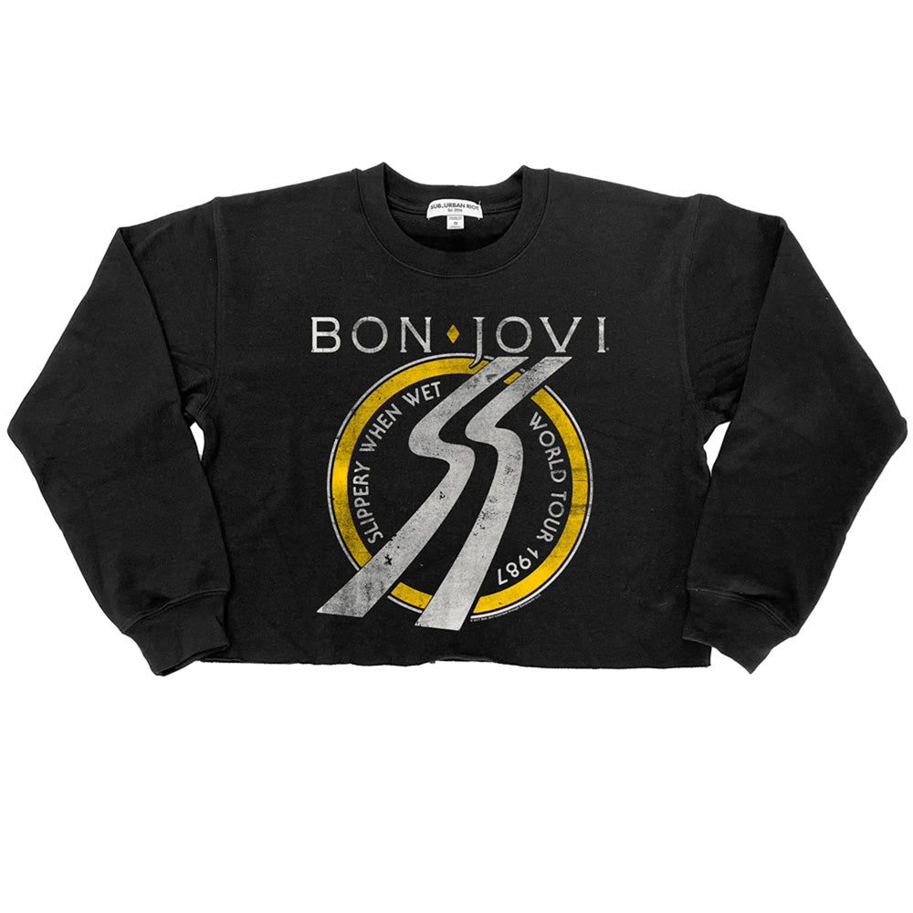 Bon Jovi Slippery When Wet World Tour Licensed SRWCS LG-XL