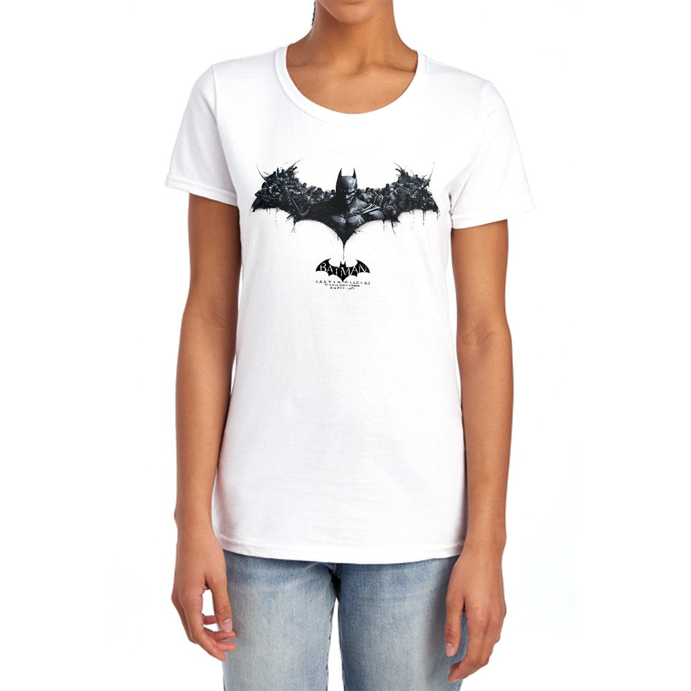 Batman Arkham Origins Bat Of Enemies Licensed Women's T-Shirt Regular Fit SM-2X