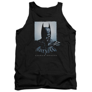 AN OFFCIALLY LICENSED BATMAN ARKHAM ORIGINS TWO SIDES ADULT UNISEX TANK TOP BLACK