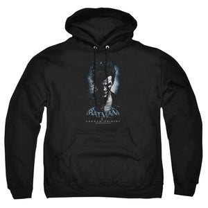 AN OFFCIALLY LICENSED BATMAN ARKHAM ORIGINS JOKER ADULT UNISEX PULLOVER HOODIE BLACK