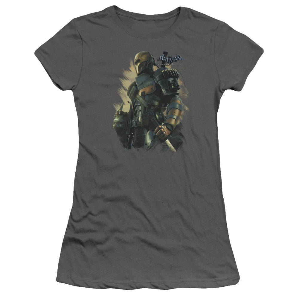 Batman Arkham Origins Deathstroke Licensed Women's T-Shirt Juniors SM-2X