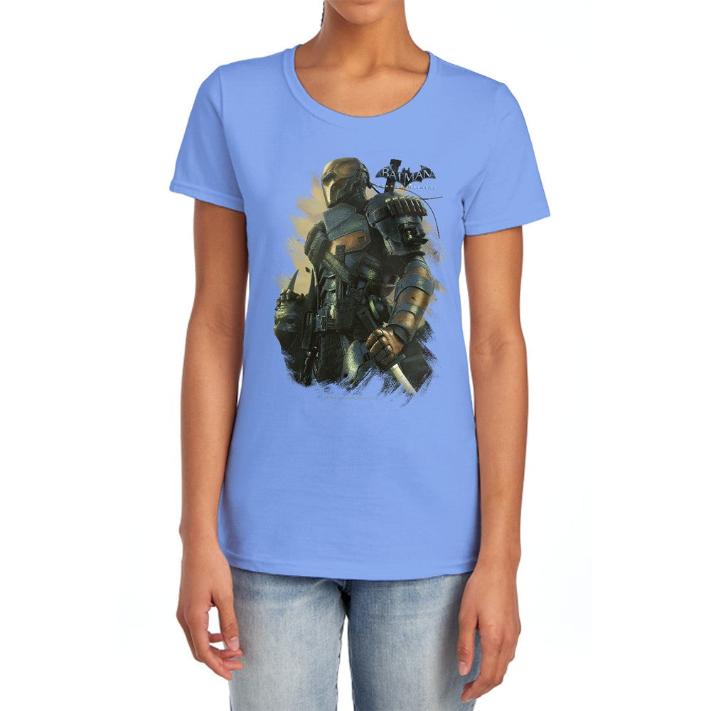Batman Arkham Origins Deathstroke Licensed Women's T-Shirt Regular Fit SM-2X